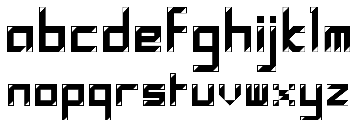 ylee Polymnia Framed Font LOWERCASE