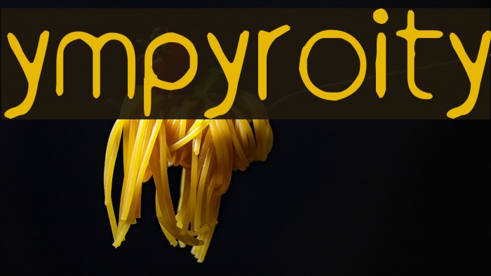 ympyroity Font examples