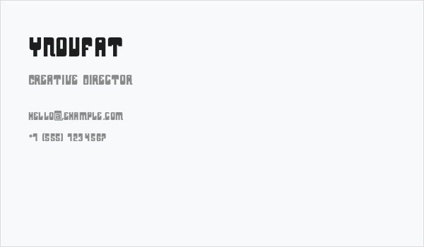 YnduFat Business Card