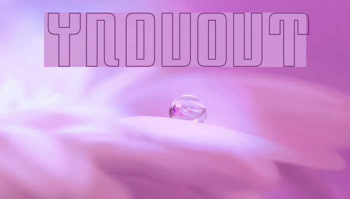 YnduOut Font examples