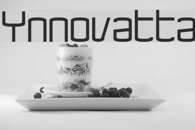 Ynnovatta Font examples