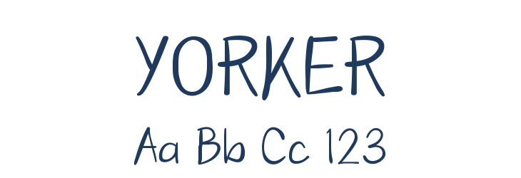 YORKER Font Preview