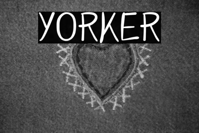 YORKER Font examples