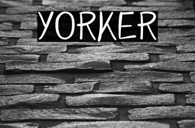 YORKER Font examples