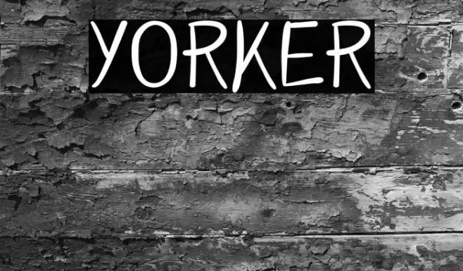 YORKER Font examples