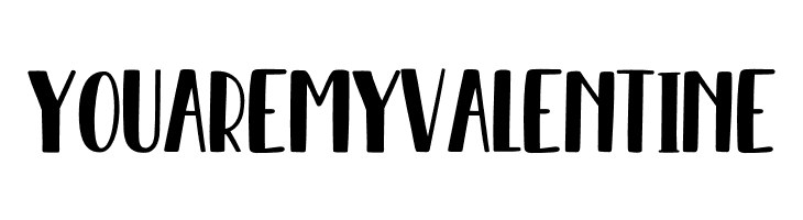 YOU ARE MY VALENTINE  font caratteri gratis