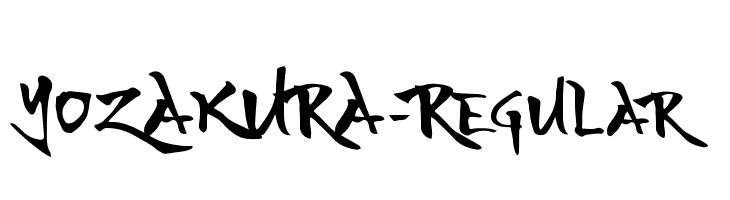 YOZAKURA-Regular 字体