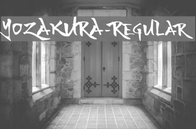 YOZAKURA-Regular 字体 examples