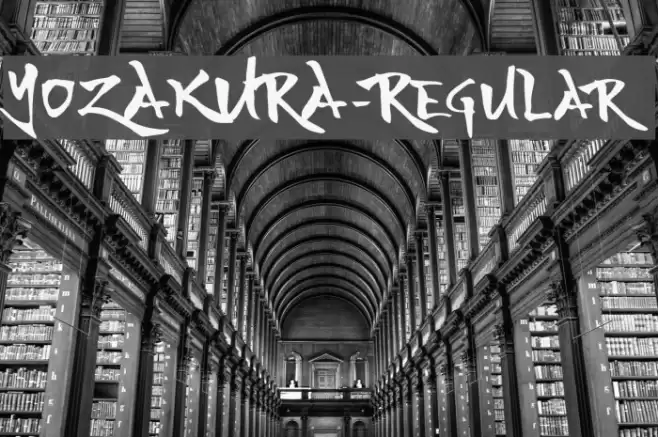 YOZAKURA-Regular 字体 examples