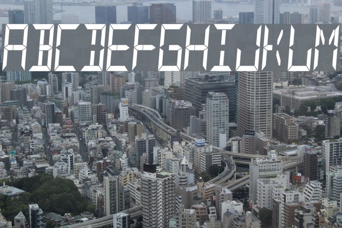 YOzFont14s Font examples