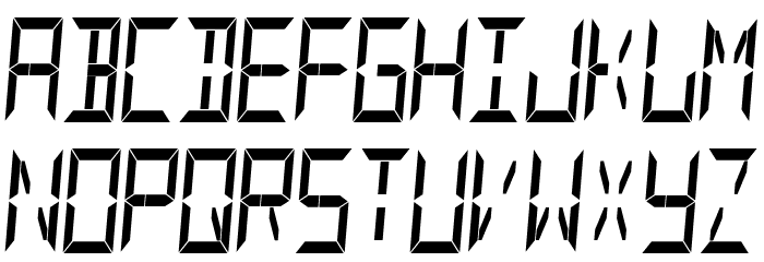 YOzFont14s Font LOWERCASE
