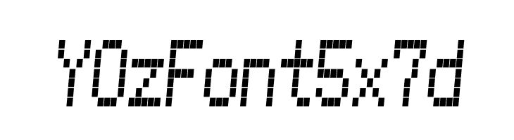 YOzFont5x7d  Descarca Fonturi Gratis