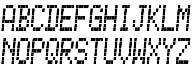 YOzFont5x7d خط أحرف كبيرة