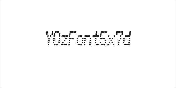 YOzFont5x7d Logo