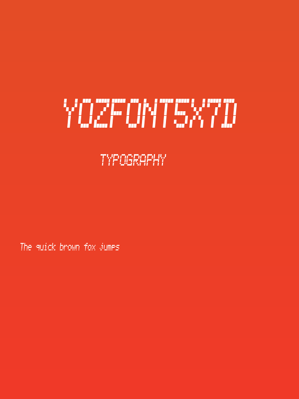YOzFont5x7d Poster