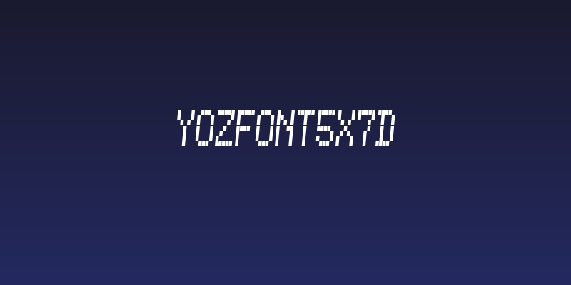YOzFont5x7d Social Header
