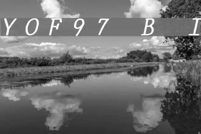 YOzFont97 Bold Italic Font examples