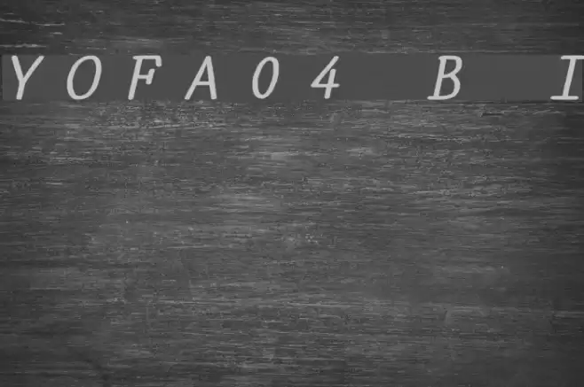 YOzFontA04 Bold Italic Шрифта examples