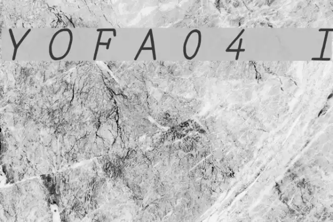 YOzFontA04 Italic Font examples