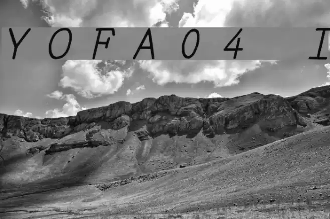 YOzFontA04 Italic Font examples