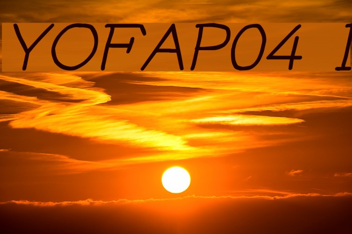YOzFontAP04 Italic Font examples