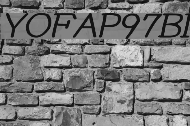 YOzFontAP97 Bold Italic Font examples