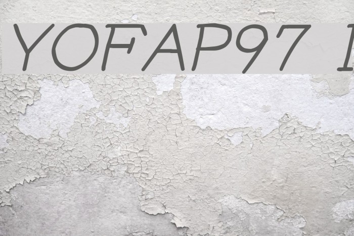 YOzFontAP97 Italic Font examples
