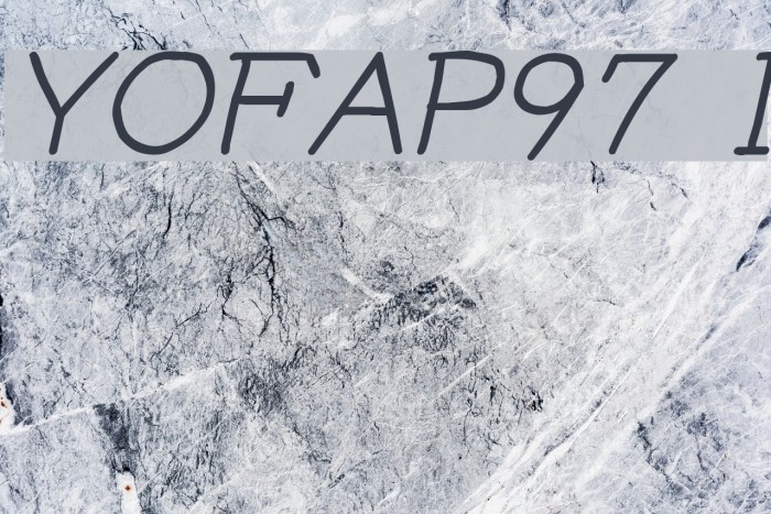 YOzFontAP97 Italic Font examples