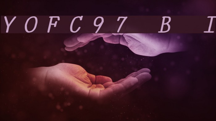 YOzFontC97 Bold Italic Font examples
