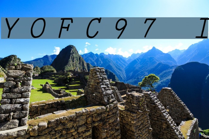 YOzFontC97 Italic Font examples