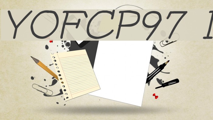 YOzFontCP97 Italic Font examples