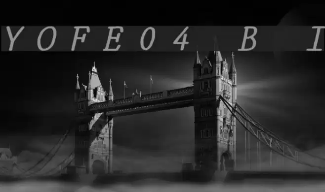 YOzFontE04 Bold Italic Font examples