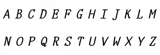 YOzFontE97 Bold Italic Шрифта ВЕРХНИЙ
