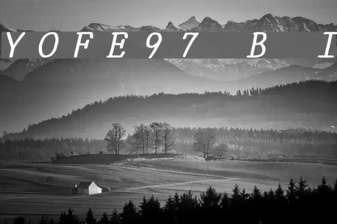 YOzFontE97 Bold Italic Font examples