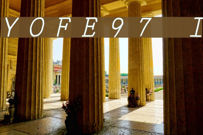 YOzFontE97 Italic Font examples