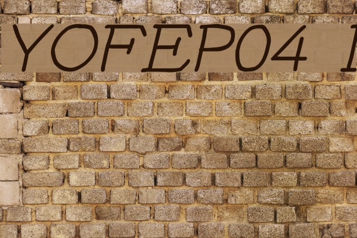 YOzFontEP04 Italic Шрифта examples