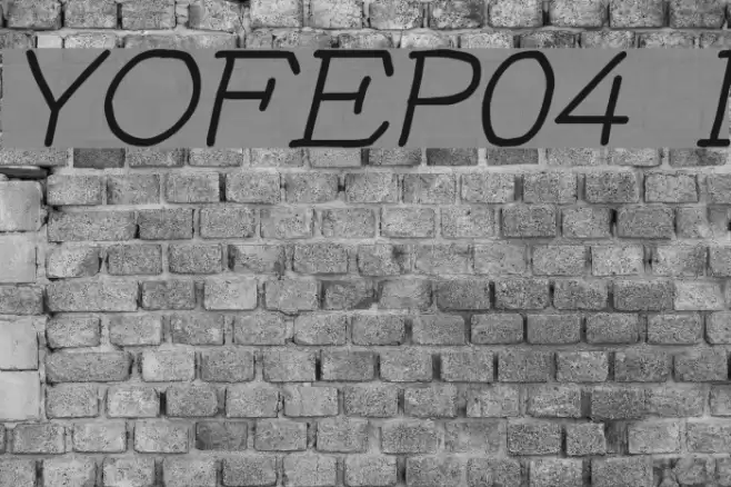 YOzFontEP04 Italic Шрифта examples