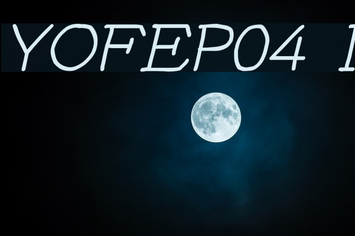 YOzFontEP04 Italic Шрифта examples