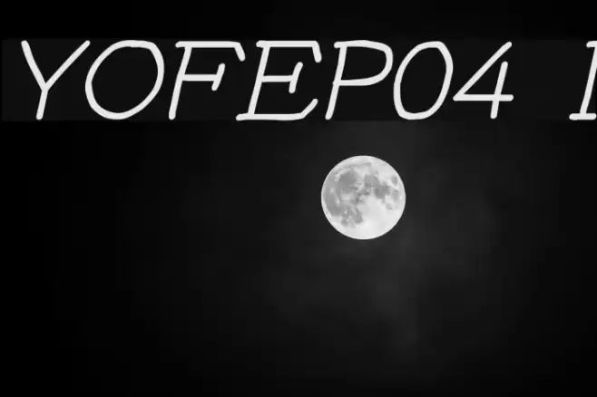 YOzFontEP04 Italic Шрифта examples