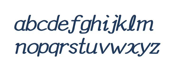 YOzFontEP97 Bold Italic Lowercase