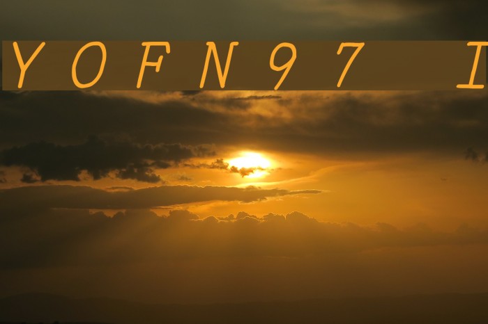 YOzFontN97 Italic Font examples