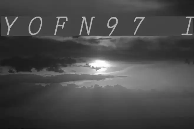 YOzFontN97 Italic Font examples