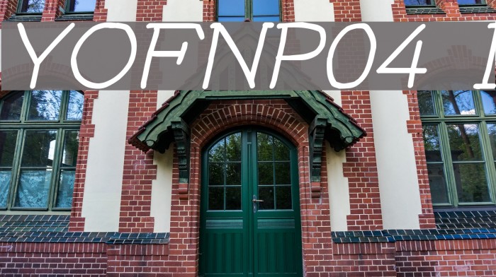 YOzFontNP04 Italic Font examples