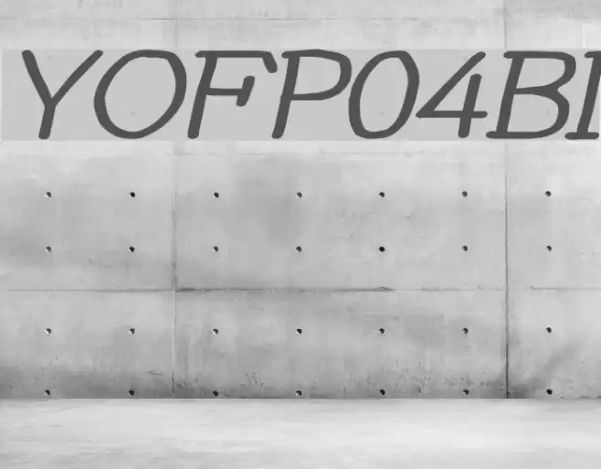 YOzFontP04 Bold Italic Font examples