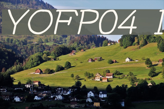 YOzFontP04 Italic Font examples