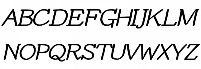 YOzFontP97 Bold Italic Polices MAJUSCULES