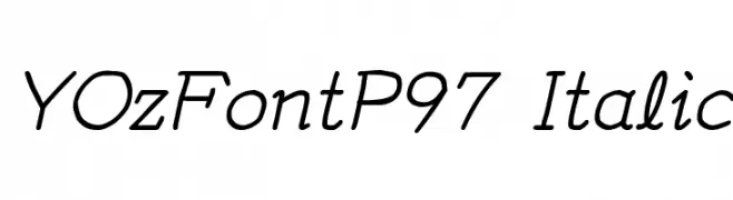 YOzFontP97 Italic  لخطوط تنزيل