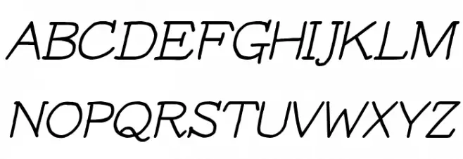 YOzFontP97 Italic Font Litere mari