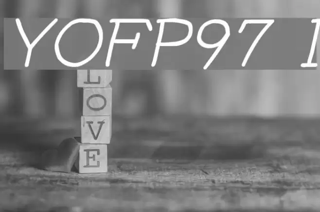 YOzFontP97 Italic Font examples