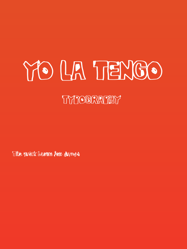 Yo La Tengo Poster